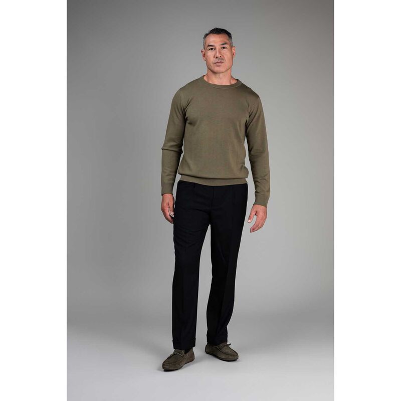 Rembrandt Naseby Olive Green Crew Neck Jersey image number 2